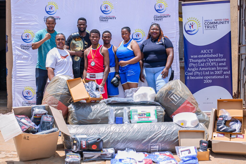 AICCT proudly delivered and handed over boxing equipment and gear to the Butterfly Boxing Academy.